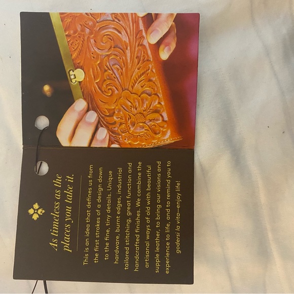 Patricia Nash Maida Brown Leather Wallet small - Picture 5 of 7